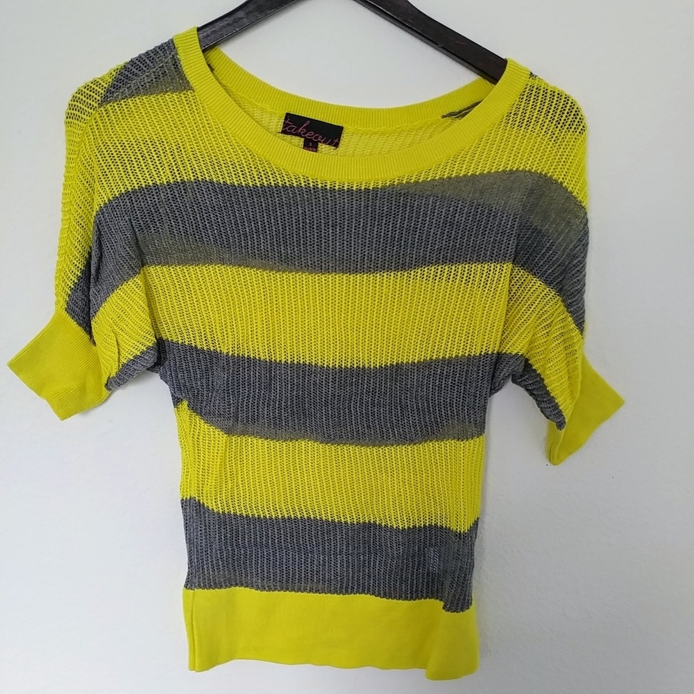 Striped knit top